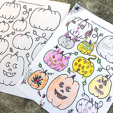 Halloween Pumpkin Drawing Activity | Fall Parties, Early F