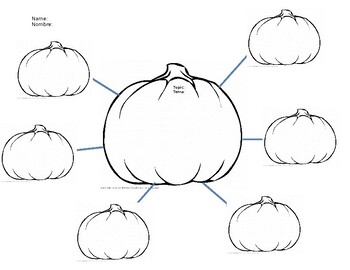 Preview of Halloween Pumpkin Graphic Organizer