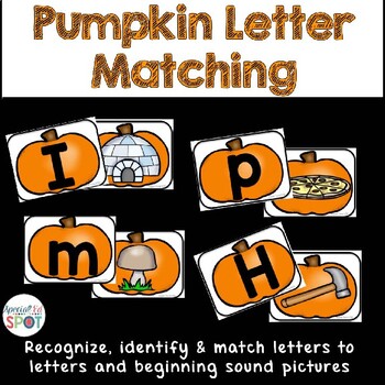 Halloween Pumpkin Letter/Sound Matching Activity | TpT
