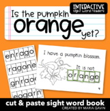 Halloween Pumpkin Life Cycle Emergent Reader "Is the Pumpk