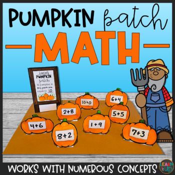 Preview of Halloween Pumpkin Math Activity: Addition, Subtraction, Multiplication and More