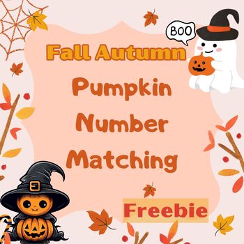 Preview of Halloween Pumpkin Number Matching Freebies