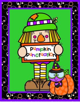 Preview of Pumpkin Punctuation SMARTBOARD