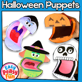 Halloween Puppets Craft | Witch, Skeleton, Vampire, Pumpki