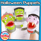 Halloween Puppets | Witch, Vampire, Frankenstein's Monster Crafts