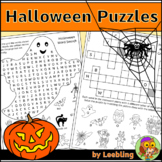 Halloween Puzzle Activities - Crossword, Word Search and More