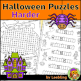 Halloween Puzzle Activities - Harder Version - Crossword, 