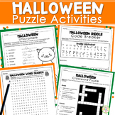Halloween Puzzles & Word Search | Worksheets | Activities 