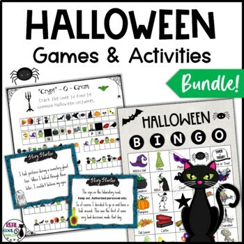 Preview of Halloween Puzzles and Games - Halloween Activities Bundle