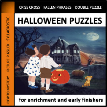 Preview of Halloween Puzzles - seasonal enrichment for early finishers