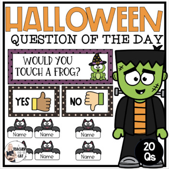 Preview of Halloween Question of the Day Graphing and Survey Questions