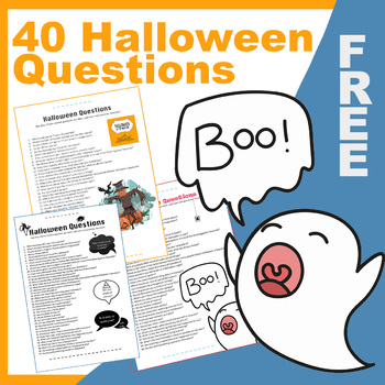 Preview of Halloween Questions/Conversation Starters