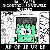 Halloween R Controlleds Vowels Puzzles