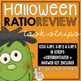 Halloween Ratio Review Task Strips CCSS 6.RP.1, 6.RP.2 & 6
