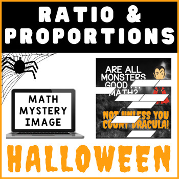 Preview of Halloween | Ratios & Proportions | Math Mystery Picture Digital Activity