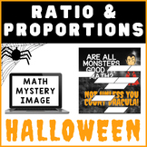 Halloween | Ratios & Proportions | Math Mystery Picture Di