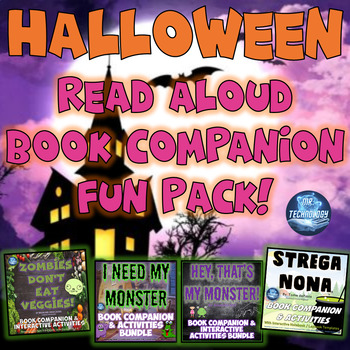 Preview of Halloween Read Aloud Book Companion Fun Pack Bundle