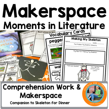 Preview of Halloween Read Aloud and Makerspace: A Skeleton for Dinner Activity & Challenge