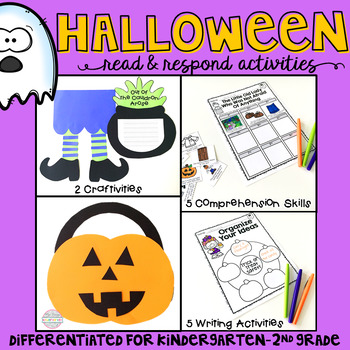 Preview of Halloween: Reading Comprehension, Writing and Craftivities