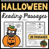 Kindergarten 1st Grade Halloween Reading Comprehension Pas