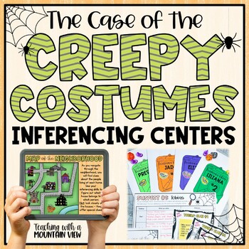Preview of Halloween Reading Activity | Inferencing Centers