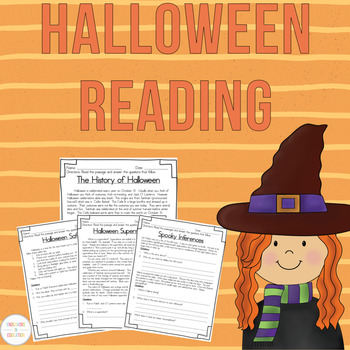 Preview of Halloween Reading Comprehension