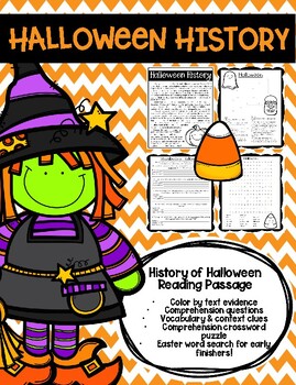 Preview of Halloween Reading Comprehension Activities