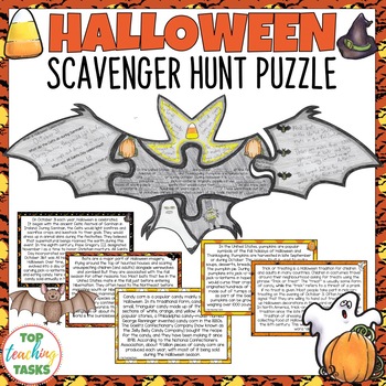 Preview of Halloween Reading Comprehension Activity | Bats