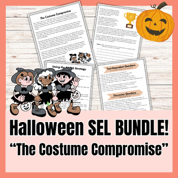 Preview of Halloween Reading Comprehension Bundle - SEL Strategies for Compromising