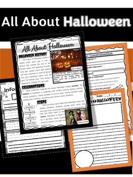 Preview of Halloween Reading Comprehension | Halloween Activities