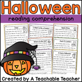 Halloween Reading Comprehension | Halloween Reading Activi