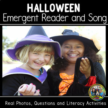 Preview of Halloween Reading Comprehension Activities Vocabulary and Song K and 1st