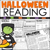 Halloween Reading Comprehension Passage Activities & Word Search