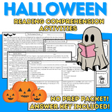 Halloween Reading Comprehension Passages & Activities {Com