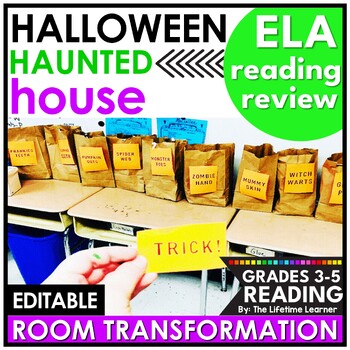 Preview of Halloween Reading Comprehension Passages Activities ELA Classroom Transformation
