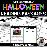 Halloween Reading Comprehension Passages -Differentiated! 