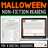 Halloween Reading Comprehension Passages & Questions Non Fiction