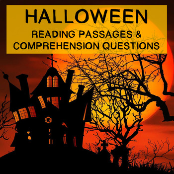 Preview of Halloween Reading Comprehension Passages and Questions