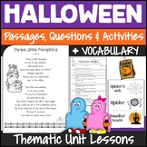 Halloween Reading Comprehension Passages and Questions Act