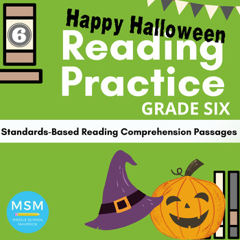 Preview of Halloween Reading Comprehension Practice Grade Six (Literary/Informational)