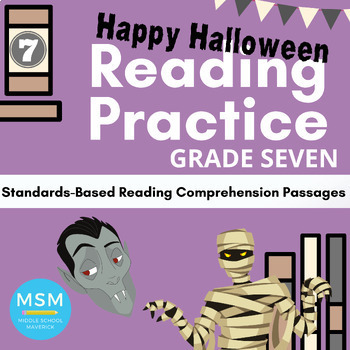 Preview of Halloween Reading Comprehension Practice Grade Seven (Literary/Informational)