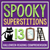 Halloween Reading Comprehension - Superstitions Nonfiction