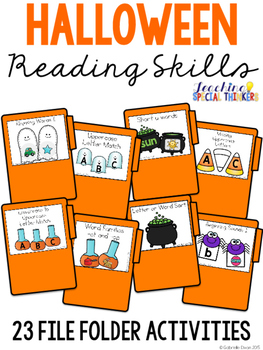 Preview of Halloween Reading File Folders