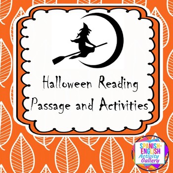 Preview of Halloween Reading Passage and Activities