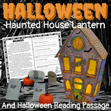 Halloween Reading Passage and Haunted House Lantern Holiday Craft