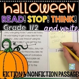 Halloween Reading Passages 2nd Grade & 1st Grade  Stop, Th