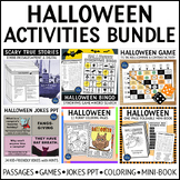 Halloween Reading Passages Games Jokes and Coloring Activi