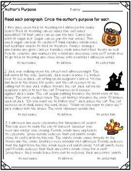 Halloween Reading Skills Pack - Printable & Distance Learning | TpT