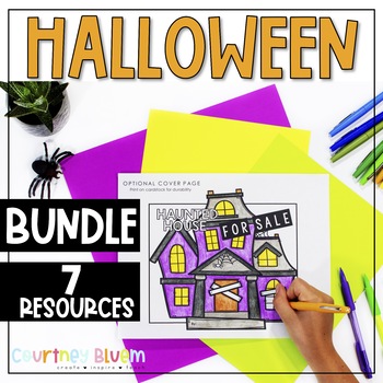 Preview of Halloween Reading, Writing, & Math Activities Bundle