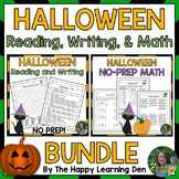 Halloween Reading, Writing, and Math Activities and Worksh